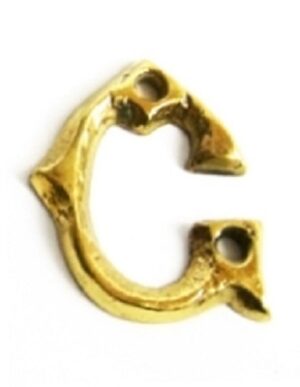 KIRKPATRICK B1976/G +B1976/G Letter 1.3/4 'G' Antique Brass (Per EACH)