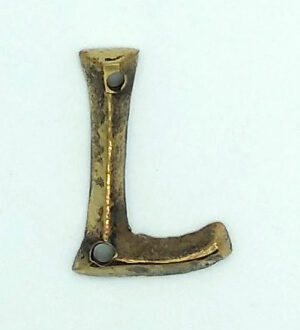 KIRKPATRICK B1976/L +B1976/L Letter 1.3/4 'L' Antique Brass (Per EACH)