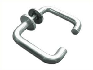 Lever On Rose Sprung Polished Aluminium (SET)