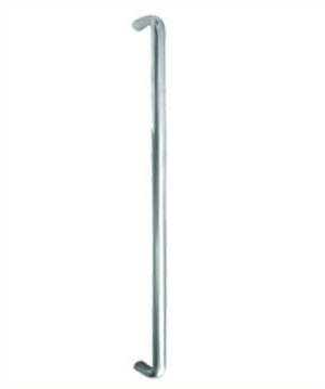 Pull Handle 'D' 600mm Bt 19mm Polished Aluminium (Per EACH)
