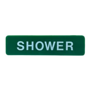 Acrylic Sign 'Shower' 235x60mm Light Green (Per EACH)