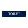 Acrylic Sign 'Toilet' 235x60mm Dark Blue (Per EACH)