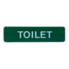 Acrylic Sign 'Toilet' 235x60mm Light Green (Per EACH)