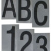 Numeral No 1 50mm Black On Polished Chrome (Per EACH)