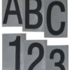 Numeral No 7 50mm Black On Polished Chrome (Per EACH)
