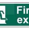 Sign Fire Exit Self Adhesive 400x200 (Per EACH)