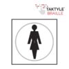 Female Sign Tactile 150x150 (Per EACH)