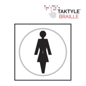 Female Sign Tactile 150x150 (Per EACH)
