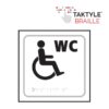 Disabled Inc W.c Sign Tactile 150x150 (Per EACH)