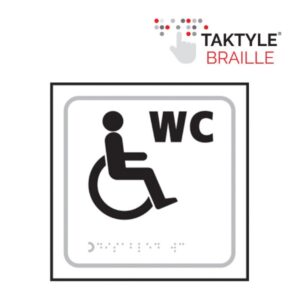 Disabled Inc W.c Sign Tactile 150x150 (Per EACH)