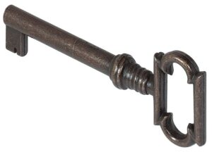 HAFELE 201.88.185 Cupboard Lock Decorative Key 38mm BZ (Per EACH)