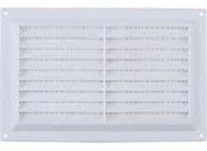 White 225 x 150mm Louvre Vent (Per EACH)