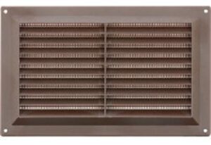 Brown 225 x 150mm Louvre Vent (Per EACH)