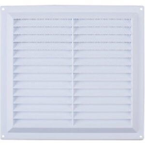 White 225 x 225mm Louvre Vent (Per EACH)