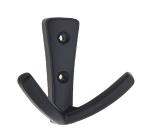 HEADBOURNE Double Coat Hook Matt Black (Per EACH)