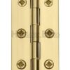 HERITAGE BRASS HG99-120-PB Solid Drawn Brass Butt Hinge 63x35x1.4mm Polished Brass (Per HINGE)