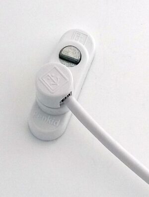 PENKID Window Cable Restrictor Pushbutton White (Per EACH)