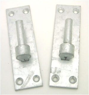 PERRY 140/12 Gate Hook On Plate 12mm SG (Per PAIR)
