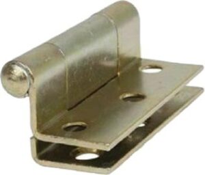 PERRY 1967 / YP Stormproof Flush Hinge 63mm Yellow Passivated (PAIR)
