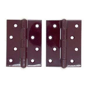 PERRY Strong Steel Butt Hinge 100mm Hewi Burgundy (Per HINGE)