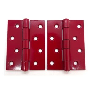 PERRY Strong Steel Butt Hinge 100mm Hewi Ruby Red (Per HINGE)