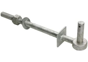 PERRY Gate Hook To Bolt C/W Welded Washer Galv (Per EACH)