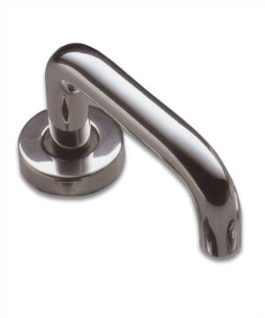 WEBB LLOYD 01/23/30.APA Sutton Lever 10mm Rose Polished Aluminium (Per PAIR)