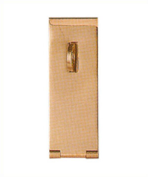 Hasp & Staple 75mm Polished Brass (Per EACH)