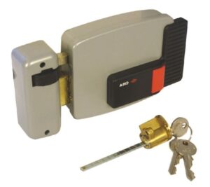 CISA Cisa Elec Rim Latch P/Button Left Hand Silver (Per EACH)
