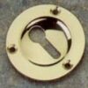 Escutcheon Key Round Sunk 51mm Polished Brass (Per PAIR)