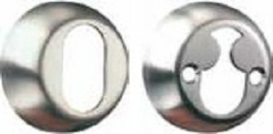 ASSA Out & In Cylinder Ring Set 18mm Satin Chrome (Per EACH)