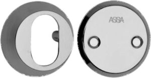 ASSA Out Cylinder Ring & In Blind Rose13mm Satin Chrome (Per EACH)