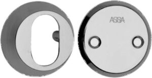 ASSA Out Cylinder Ring & In Blind Rose 18mm Satin Chrome (Per EACH)