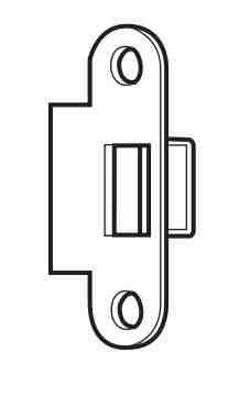 ASSA Strike Plate For Ass1361 Nightlatch SS (Per EACH)