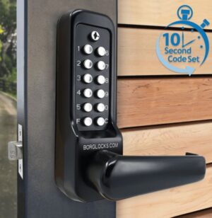BORG LOCK BL7001ECPMGPRO Digital Lock 7001 HD Lever Easicode Pro Black (EACH)