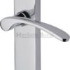 Sophia Lever Latch Furniture 154x40mm Chrome Plated (Per SET)