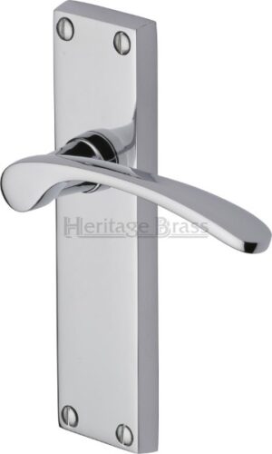 Sophia Lever Latch Furniture 154x40mm Chrome Plated (Per SET)