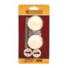 CENTURION Plastic Rim/Mortice Knob Furniture White (Per SET)