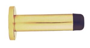 CARLISLE BRASS AA21 Door Stop Skirting/Wall Fix 70mm Polished Brass (EACH)