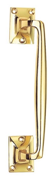Pull Handle Pub Style 252mm Polished Brass (Per EACH)
