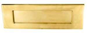CARLISLE BRASS Letter Plate 14x4.5 Victorian Polished Brass (Per EACH)