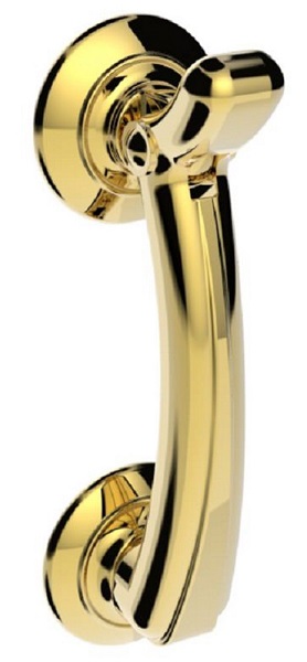CARLISLE BRASS M43 Door Knocker On Rose Polished Brass (EACH)