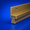 TUBEWAY Brush Door Excluder Door Set Gold (Per EACH)