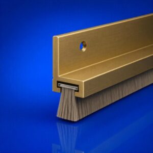 TUBEWAY Brush Door Excluder Door Set Gold (Per EACH)